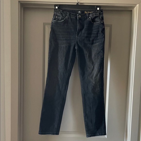 7 For All Mankind Other - 7 For All Mankind Black Straight Jeans
